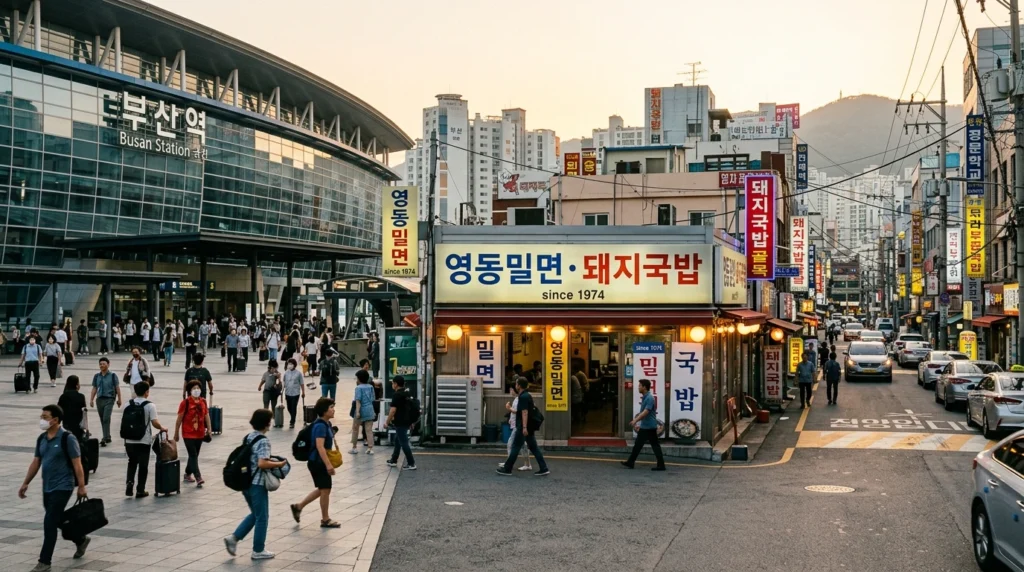 Yeongdong Dwaeji Gukbap outside