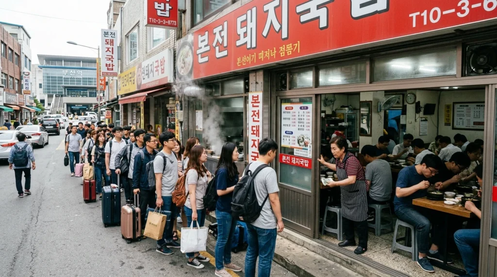 Bonjeon Dwaeji Gukbap waiting