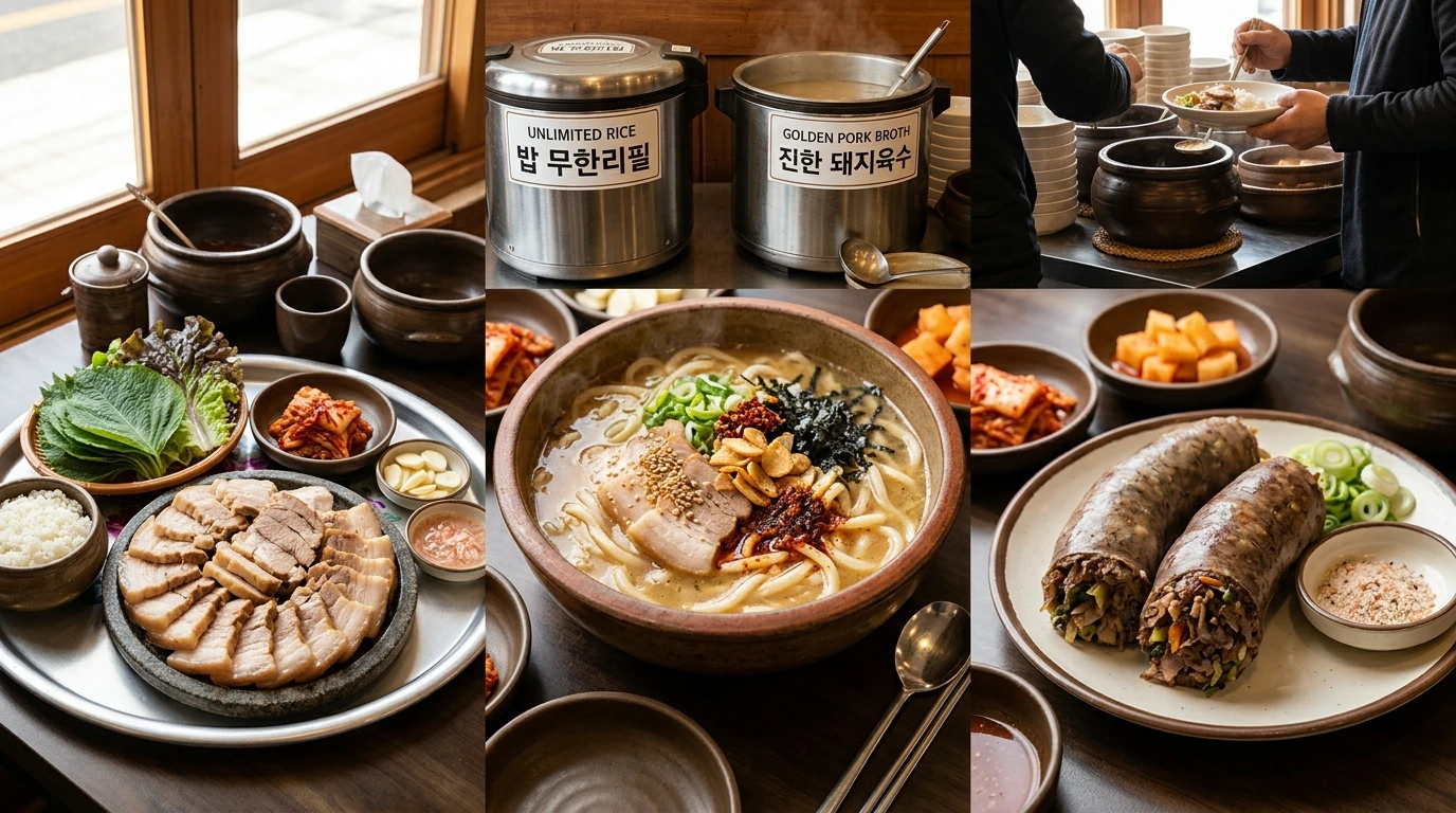 Hapcheon Illyu Dwaeji Gukbap and sundae
