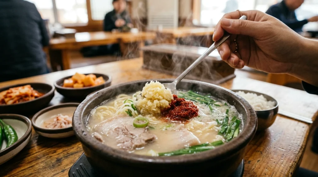 Hapcheon Illyu Dwaeji Gukbap thick broth